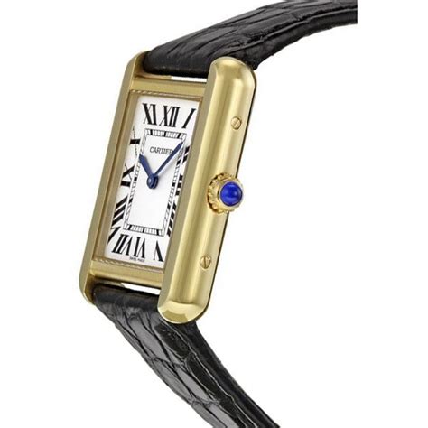 Cartier Tank Solo 18k Yellow Gold Women's Watch .